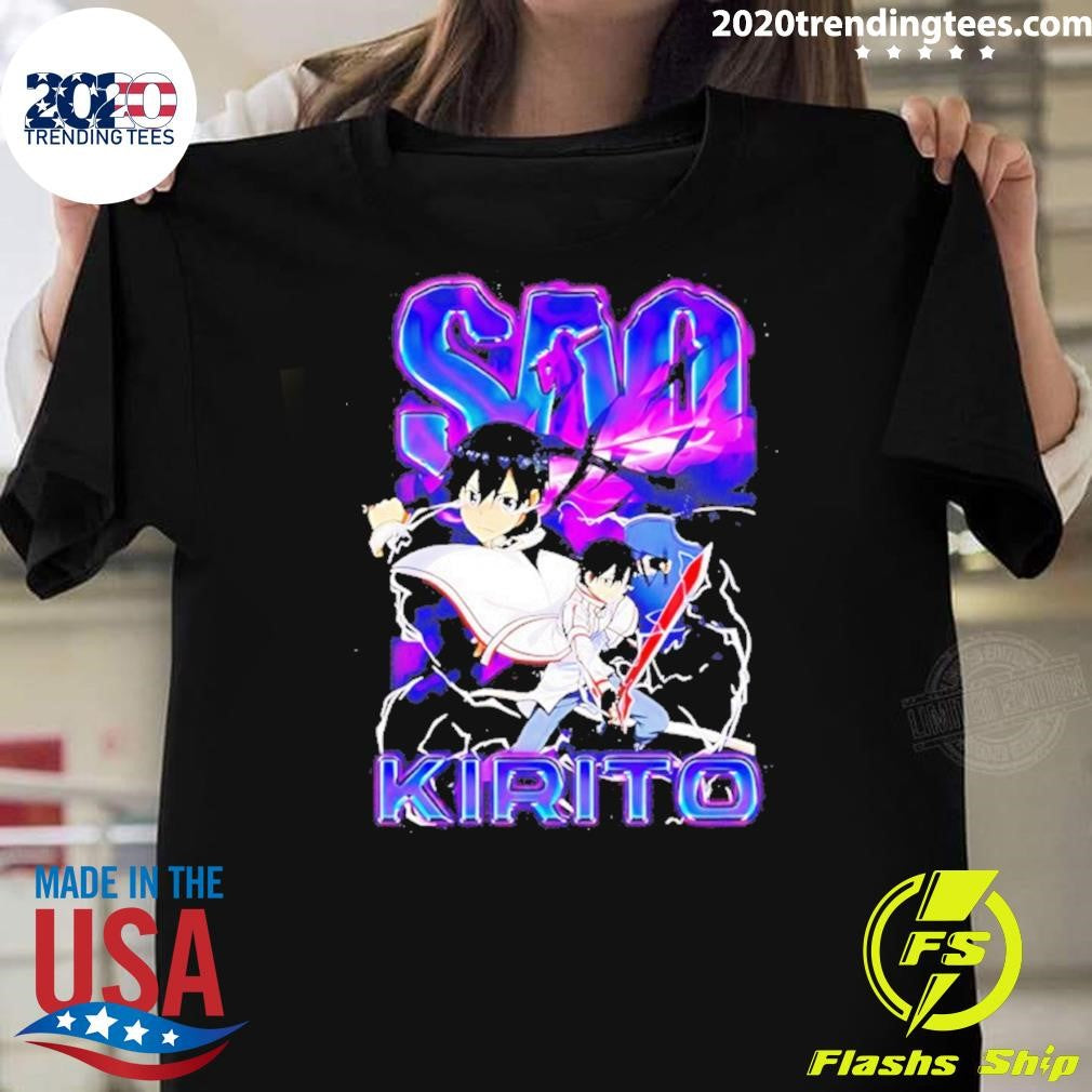 Kazuto Kirigaya Sao Swordsman Anime Shirt