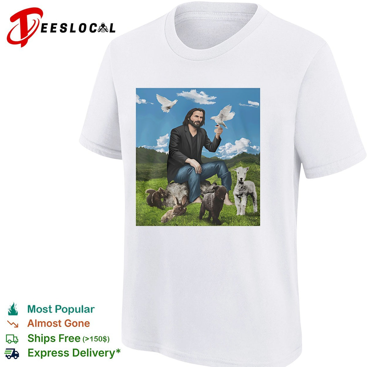 Keanu Reeves and Animal Steppe shirt