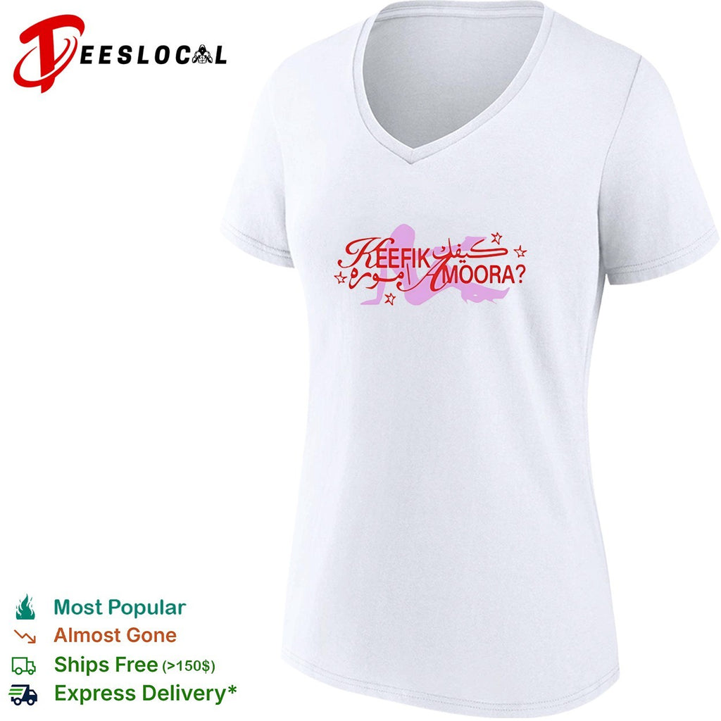 Keefik Amoora Arabic English bilingual art graphic shirt
