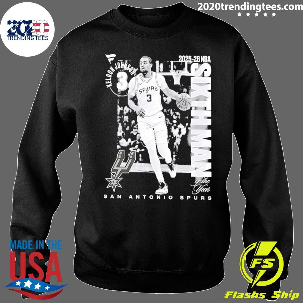 Keldon Johnson San Antonio Spurs 2025-26 NBA Sixth Man Legacy Shirt