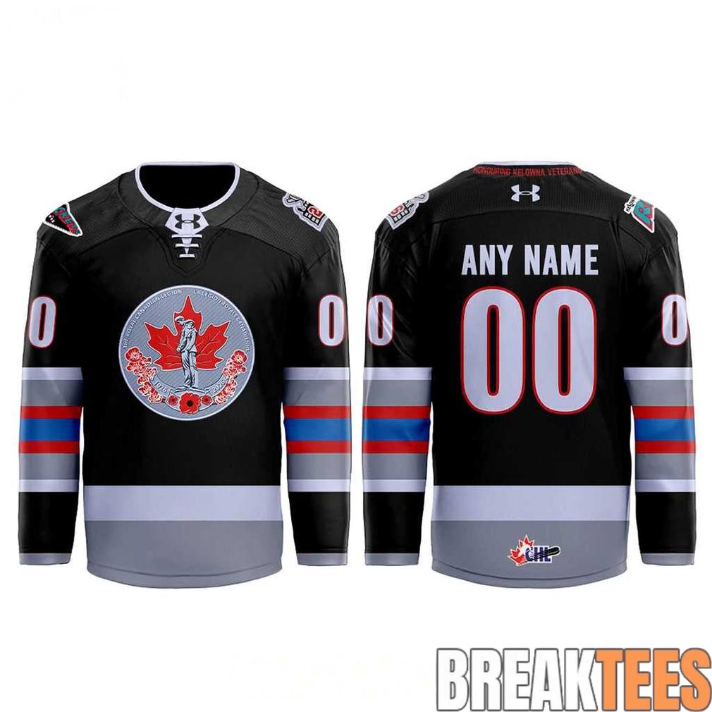 Kelowna Rockets Memorial Cup 2026 Night Custom Hockey Jersey