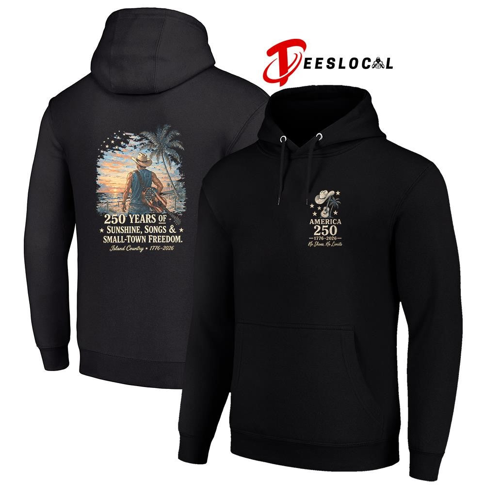 Kenny Chesney America 250 no shoes no limits 250 years of sunshine songs and small town freedom shirt
