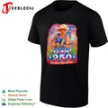 Kenny Chesney Cowboy guitarist red white and blue since 1776 fireworks poster shirt