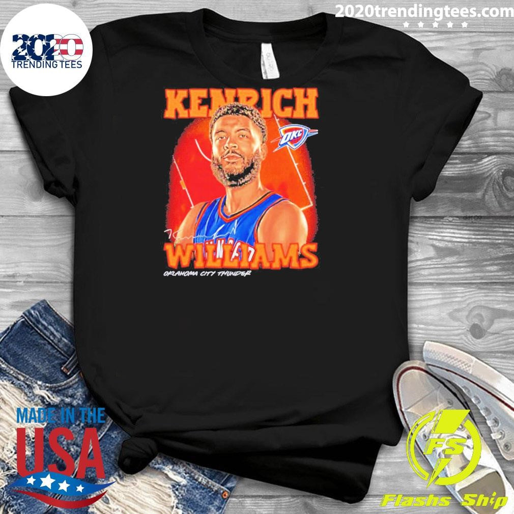 Kenrich Williams Oklahoma City Thunder Airbrush Signature Shirt