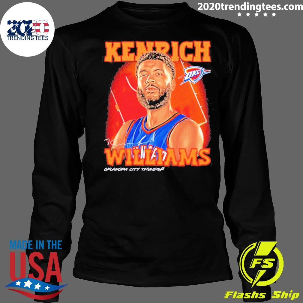 Kenrich Williams Oklahoma City Thunder Airbrush Signature Shirt