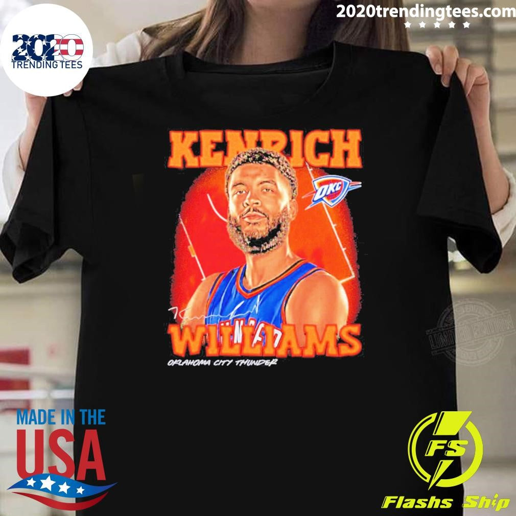 Kenrich Williams Oklahoma City Thunder Airbrush Signature Shirt
