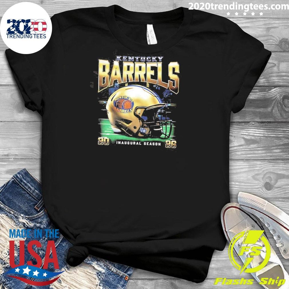 Kentucky Barrels 2026 Inaugural Season Helmet Schedule 2 Sided Shirt