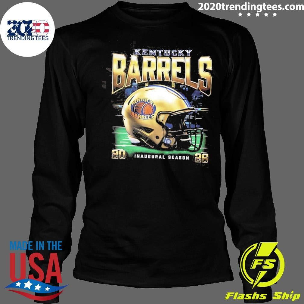 Kentucky Barrels 2026 Inaugural Season Helmet Schedule 2 Sided Shirt