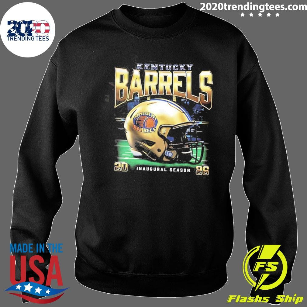 Kentucky Barrels 2026 Inaugural Season Helmet Schedule 2 Sided Shirt