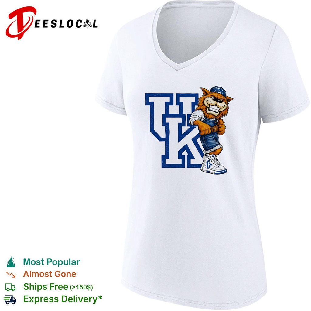 Kentucky Wildcats Mascot UK Logo Cartoon Design Athletics Basketball Fan shirt