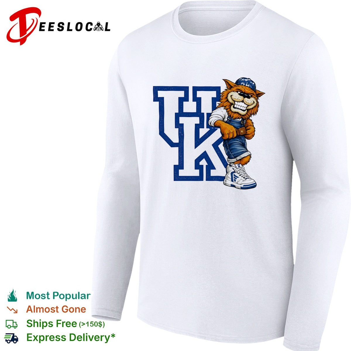 Kentucky Wildcats Mascot UK Logo Cartoon Design Athletics Basketball Fan shirt