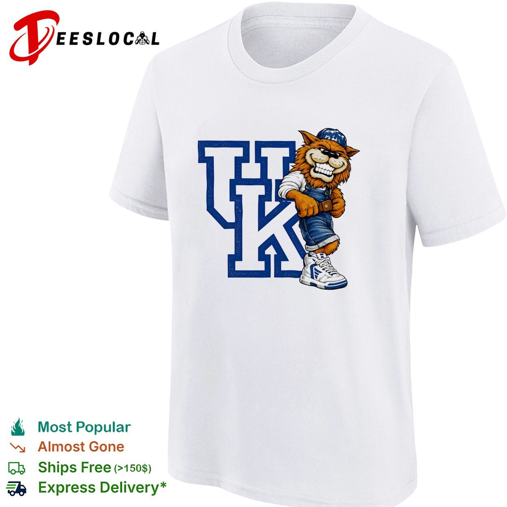 Kentucky Wildcats Mascot UK Logo Cartoon Design Athletics Basketball Fan shirt