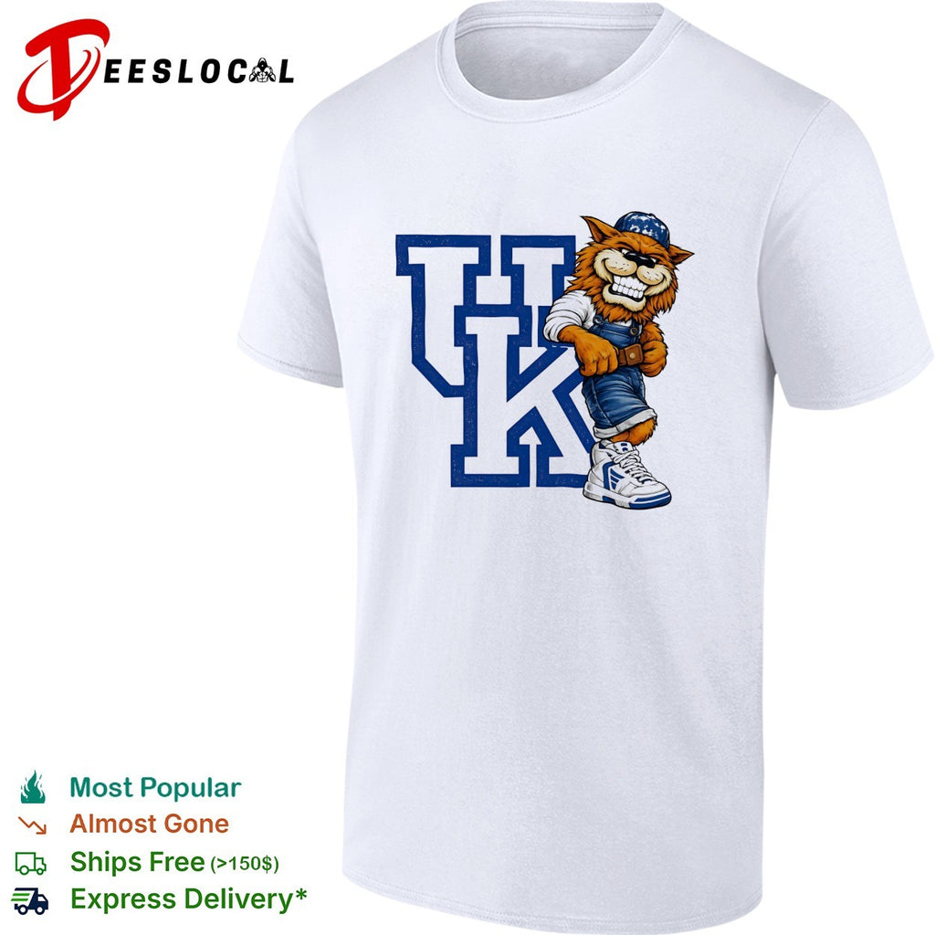 Kentucky Wildcats Mascot UK Logo Cartoon Design Athletics Basketball Fan shirt