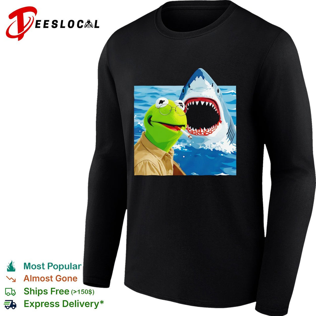 Kermit the Frog x Jaws Movie Shirt