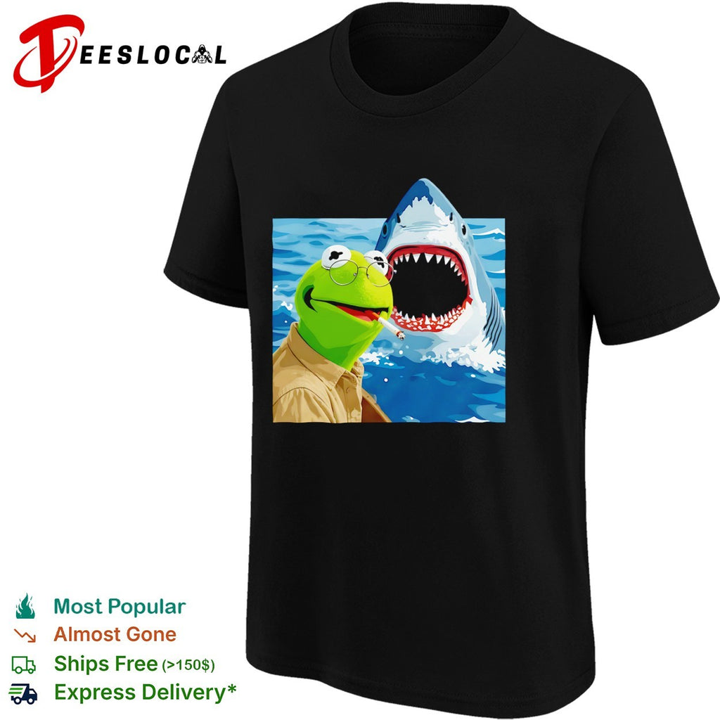 Kermit the Frog x Jaws Movie Shirt