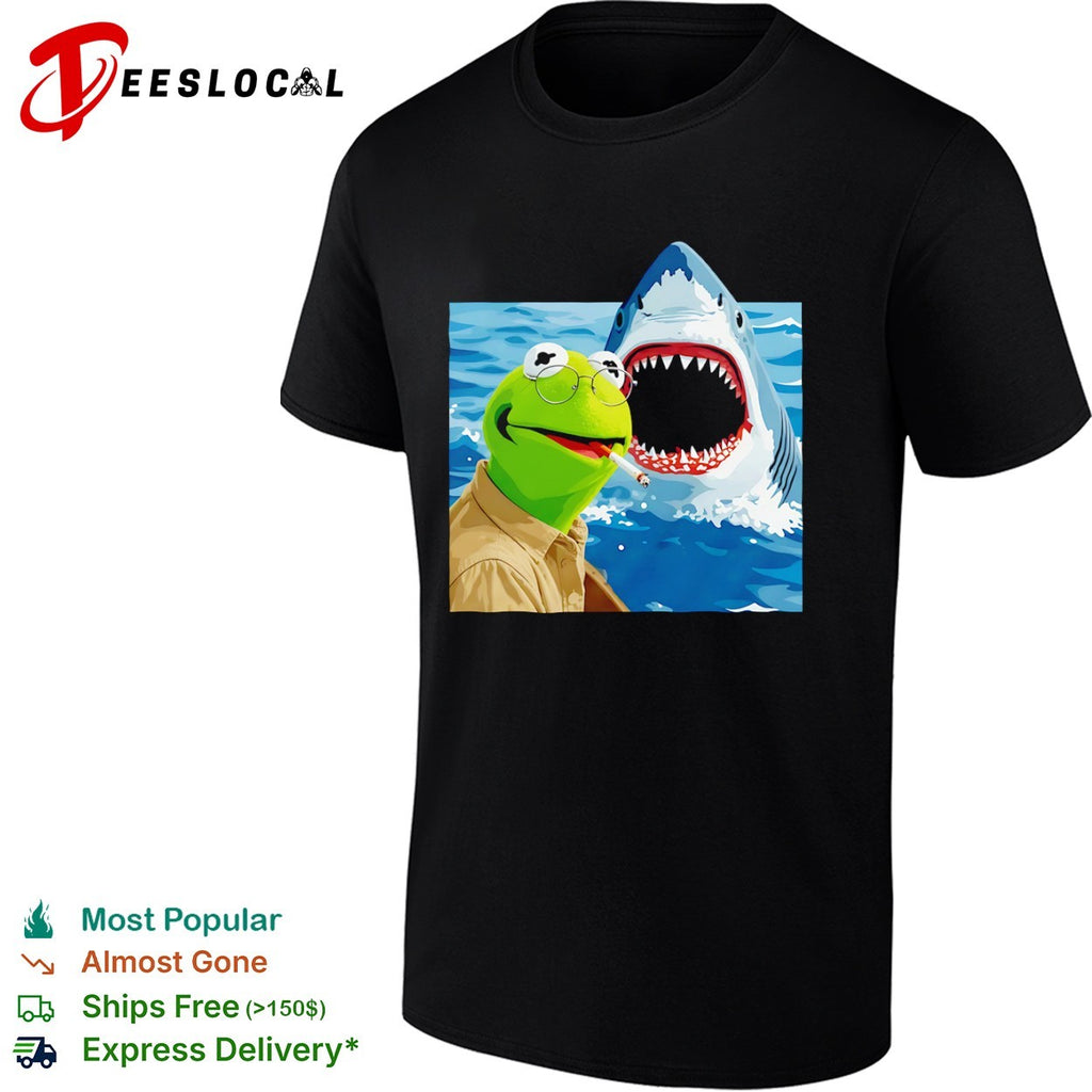 Kermit the Frog x Jaws Movie Shirt
