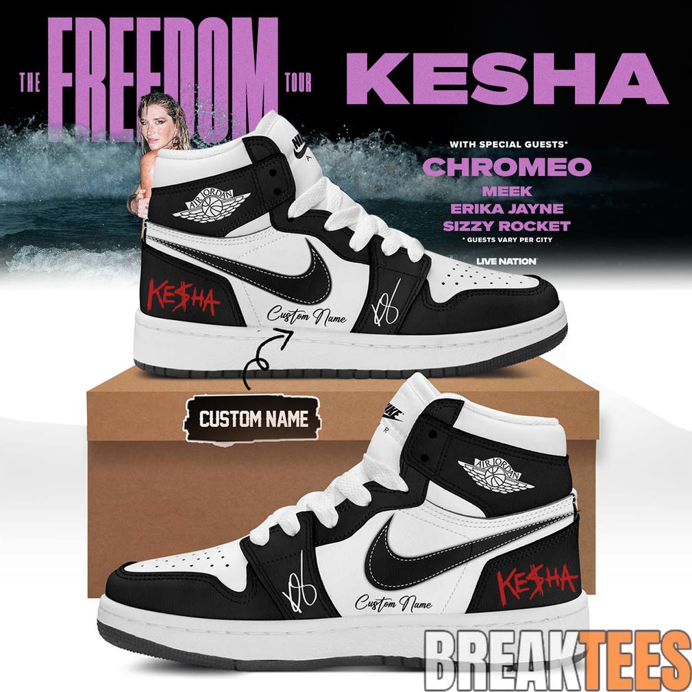 Kesha The Freedom Tour Custom AJ1 Shoes