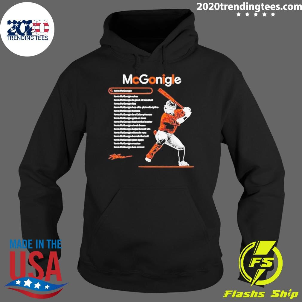 Kevin Mcgonigle Detroit Tigers Baseball Signature Shirt