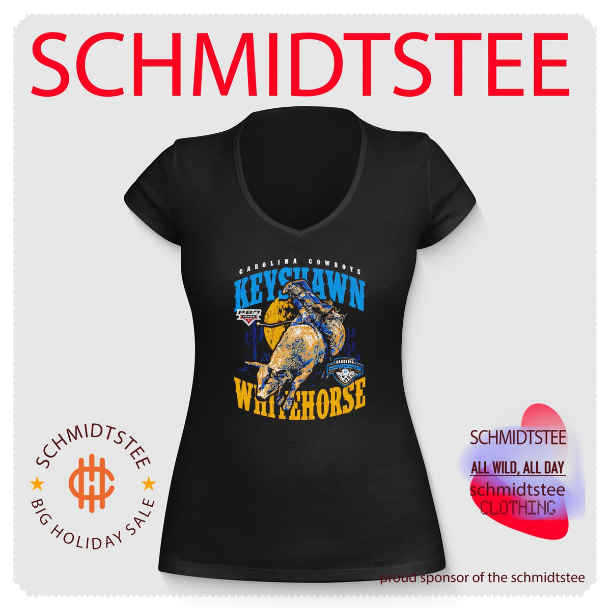 Keyshawn Whitehorse PBR Carolina Cowboys shirt