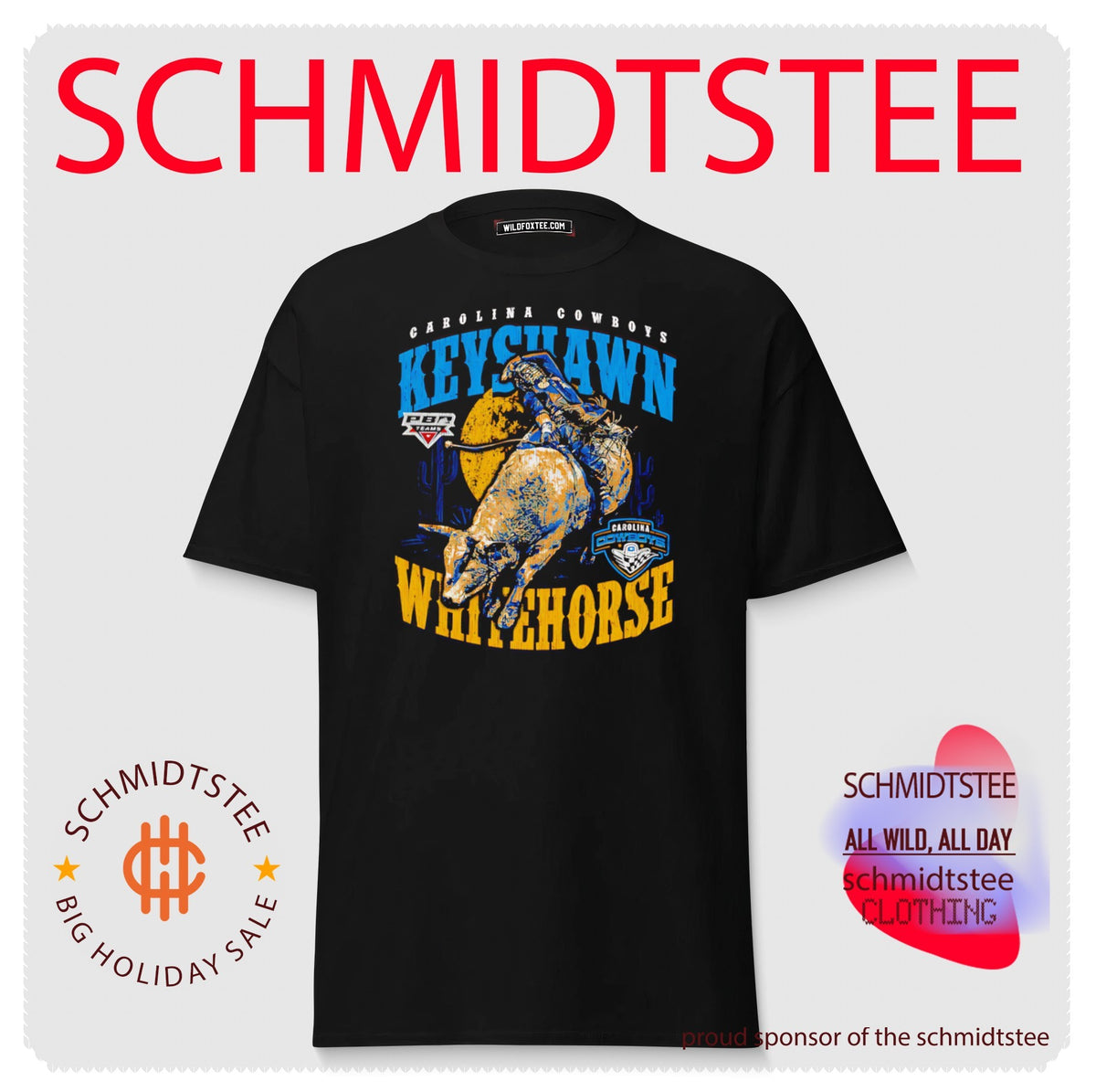 Keyshawn Whitehorse PBR Carolina Cowboys shirt