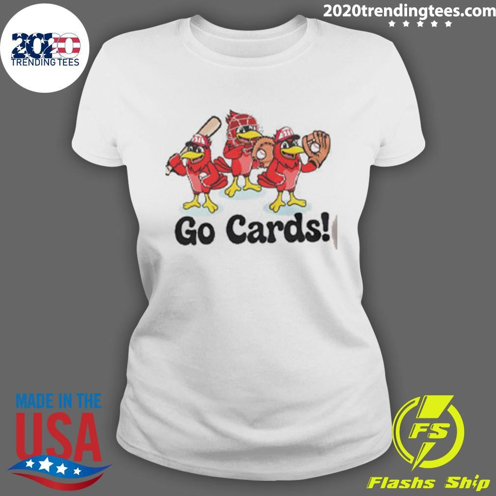 Kids St. Louis Baseball Go Cards Cute Graphic Shirt
