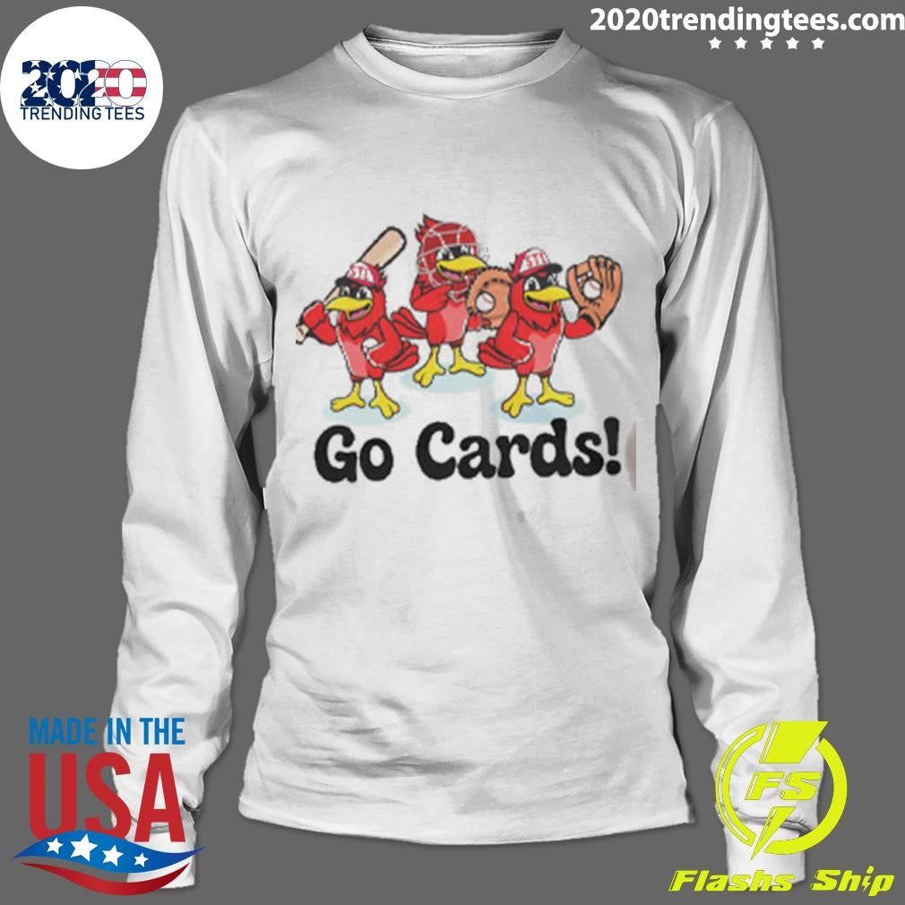 Kids St. Louis Baseball Go Cards Cute Graphic Shirt