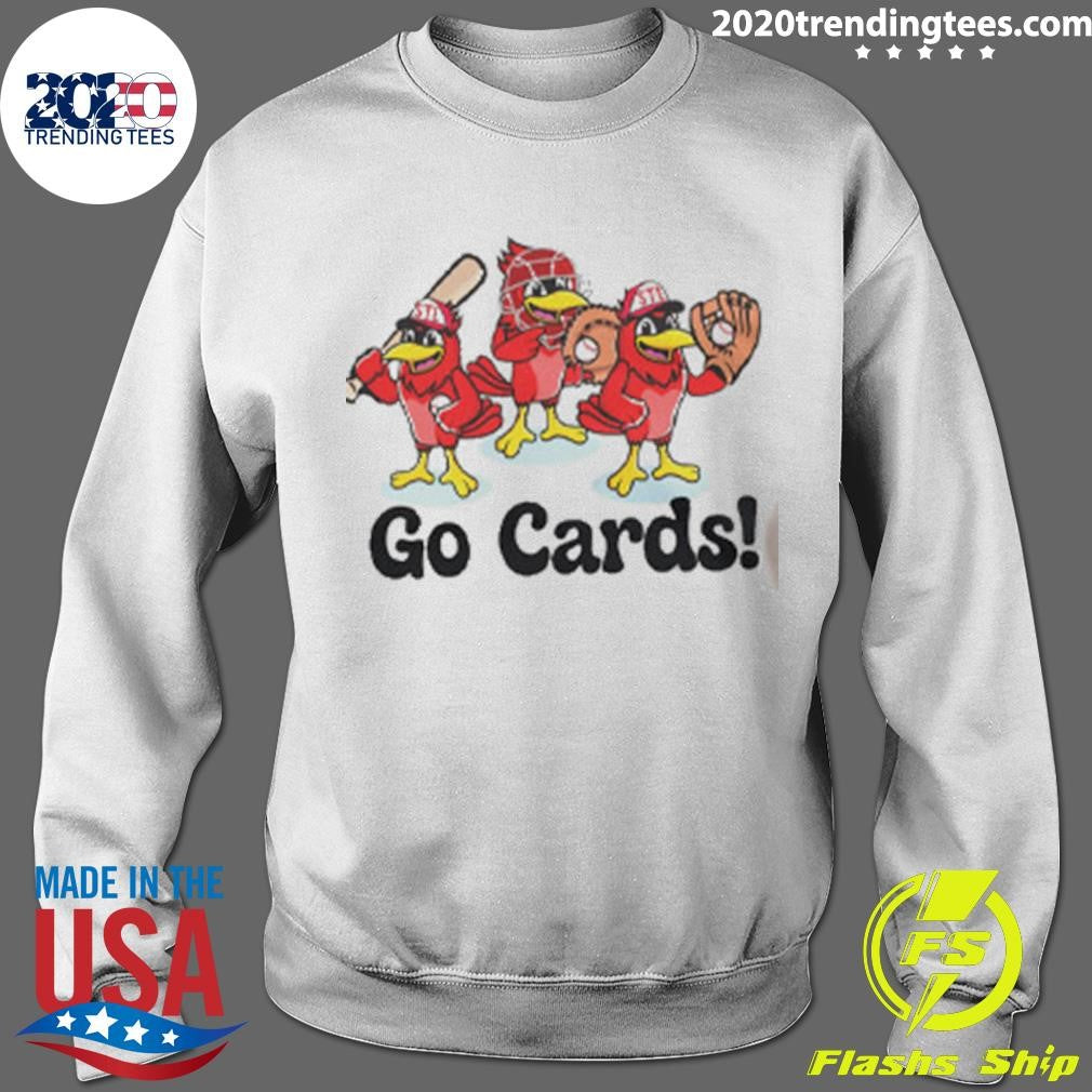 Kids St. Louis Baseball Go Cards Cute Graphic Shirt