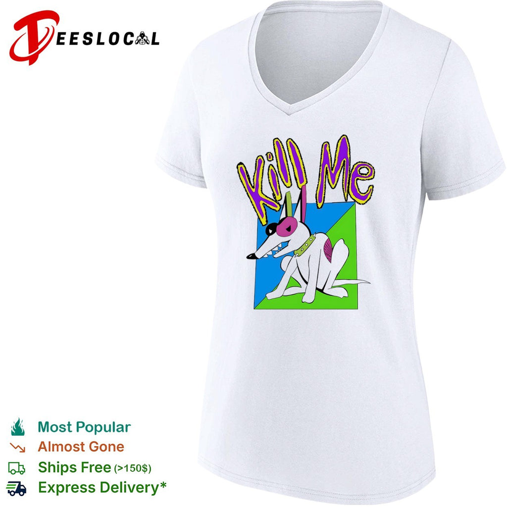 Kill Me Spuds MacKenzie Dog Mascot Bud Light Beer 1980s Retro Vintage Pop Culture shirt