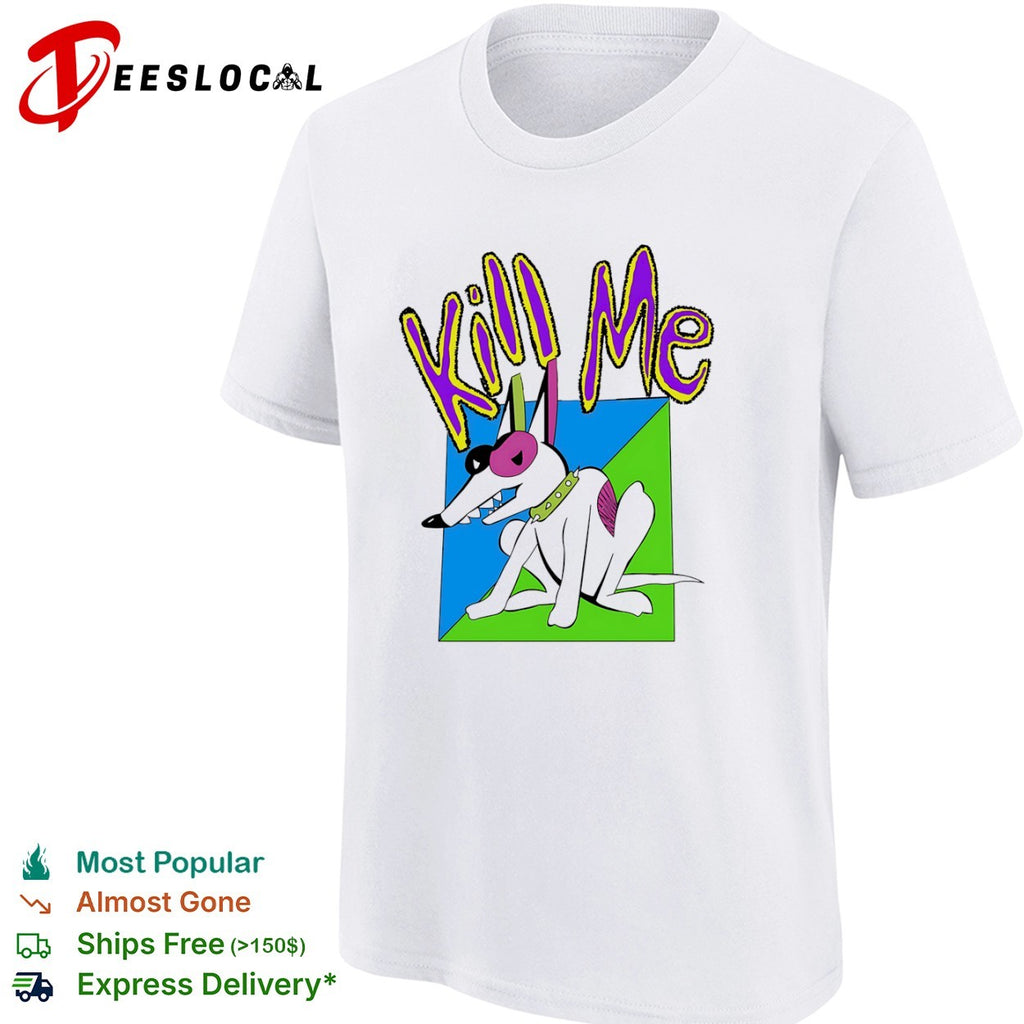 Kill Me Spuds MacKenzie Dog Mascot Bud Light Beer 1980s Retro Vintage Pop Culture shirt