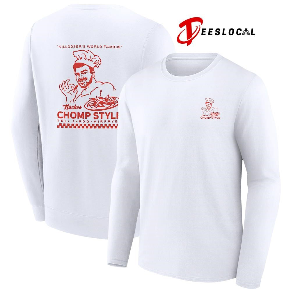 Killdozer’s world famous nachos chomp style graphic shirt