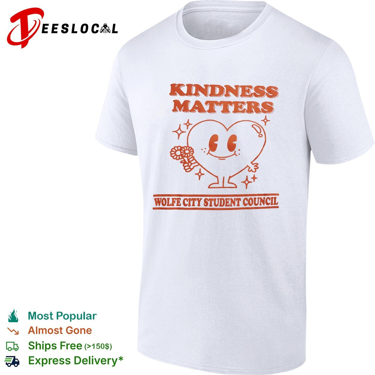 Kindness Matters Wolfe City Student Council shirt