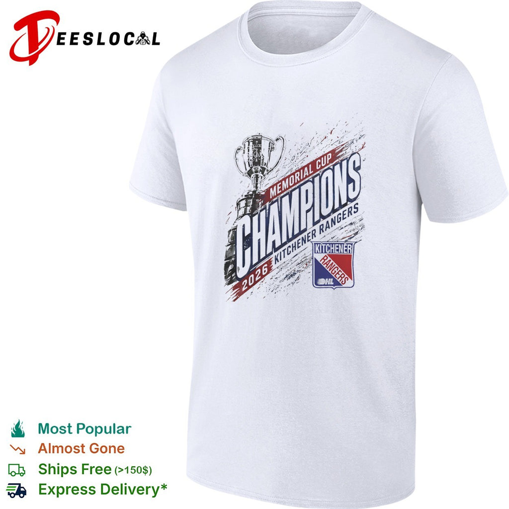Kitchener Rangers Memorial Cup Champions 2026 logo shirt