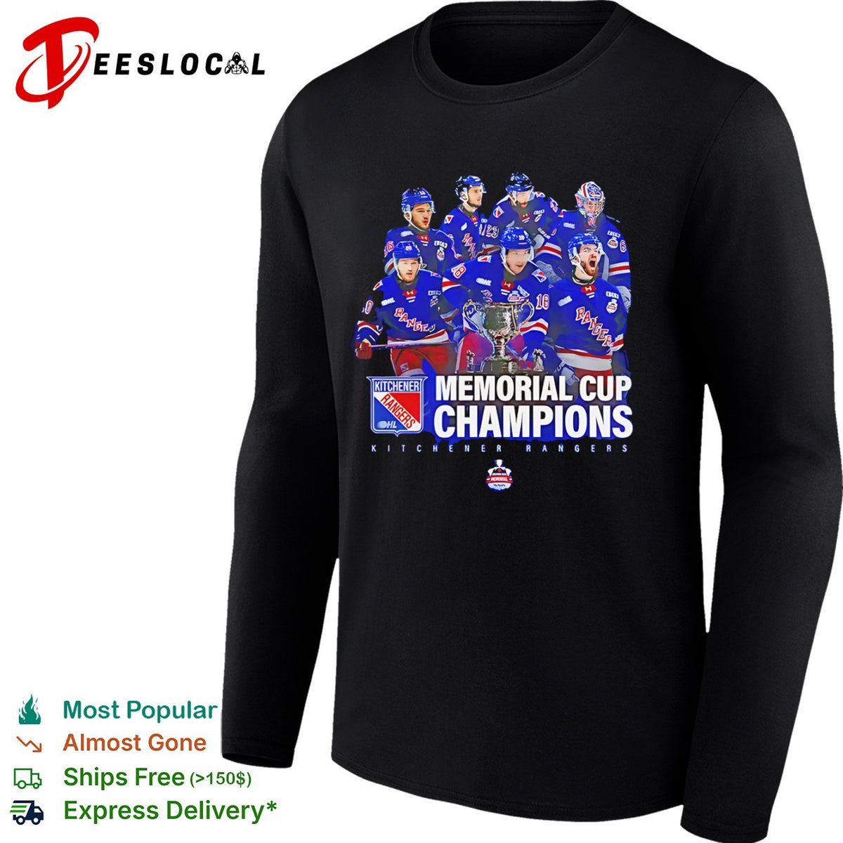 Kitchener Rangers Memorial Cup Champions team players OHL hockey shirt