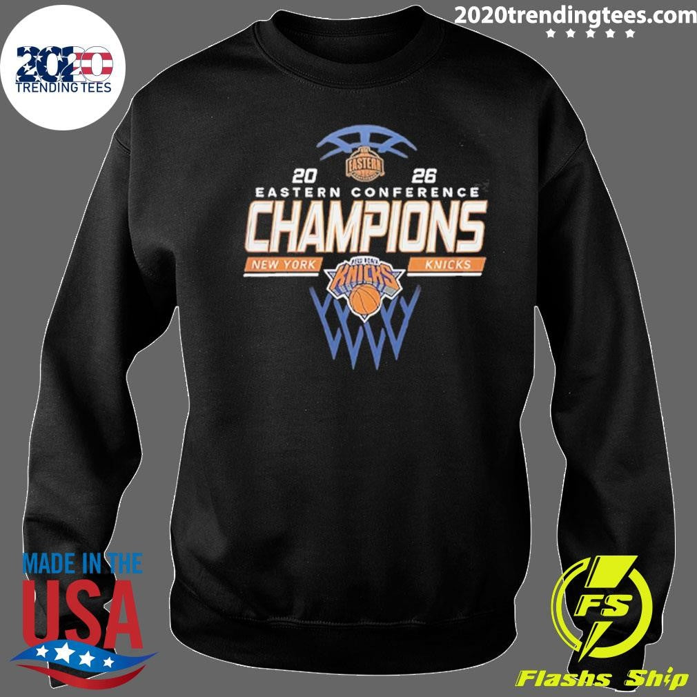 Knicks Basketball 2026 Eastern Conference Champions Locker Room 2 Sided Shirt