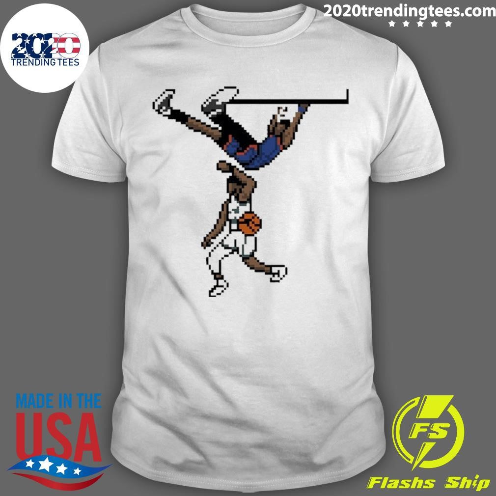 Knicks Vs Celtics Og Anunoby Dunks Against Jayson Tatum Og +1 Shirt