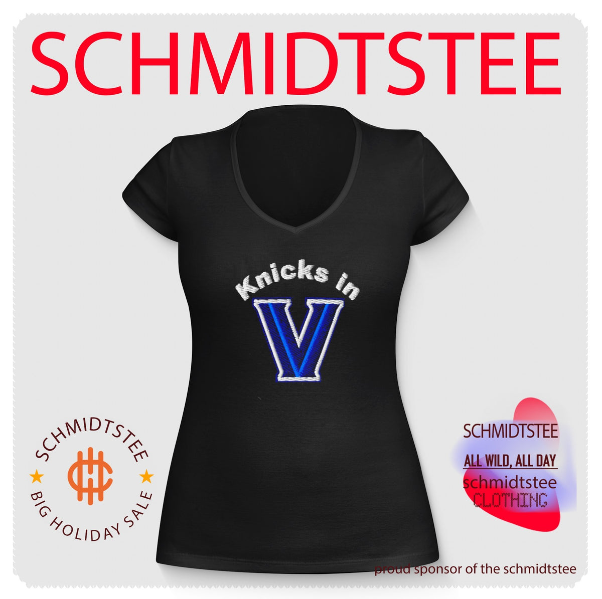 Knicks in Five Basketball Team Villanova Wildcats logo shirt