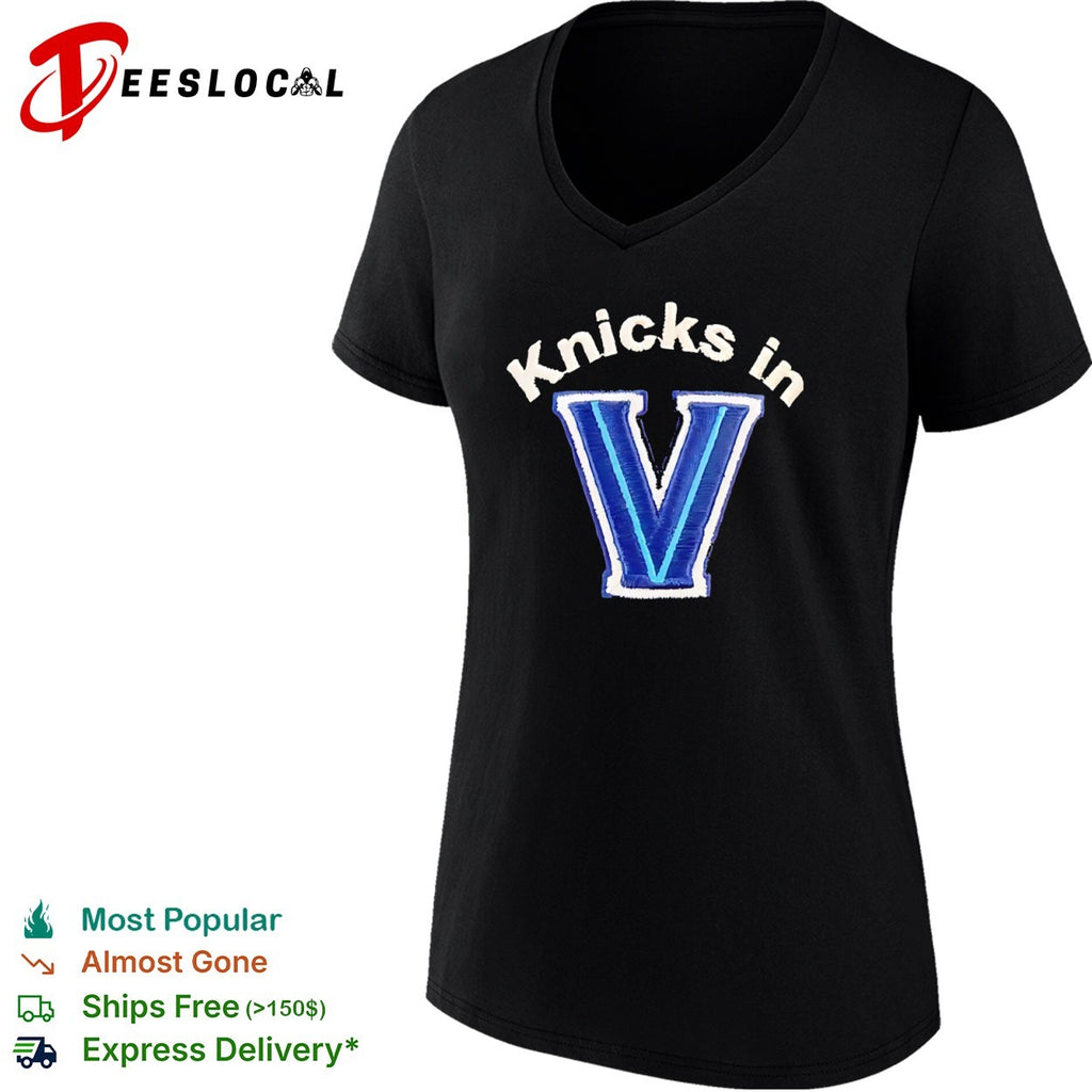 Knicks in V Villanova shirt
