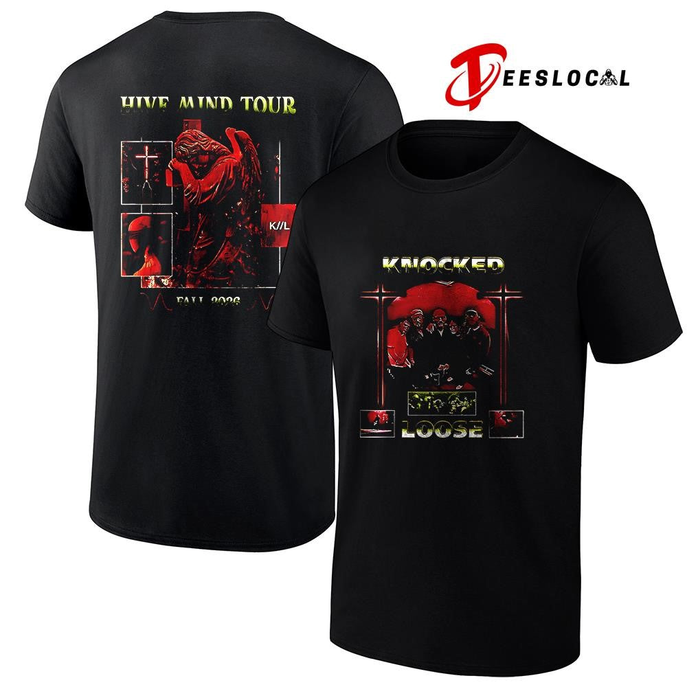 Knocked Loose Hive Mind tour fall 2026 graphic shirt