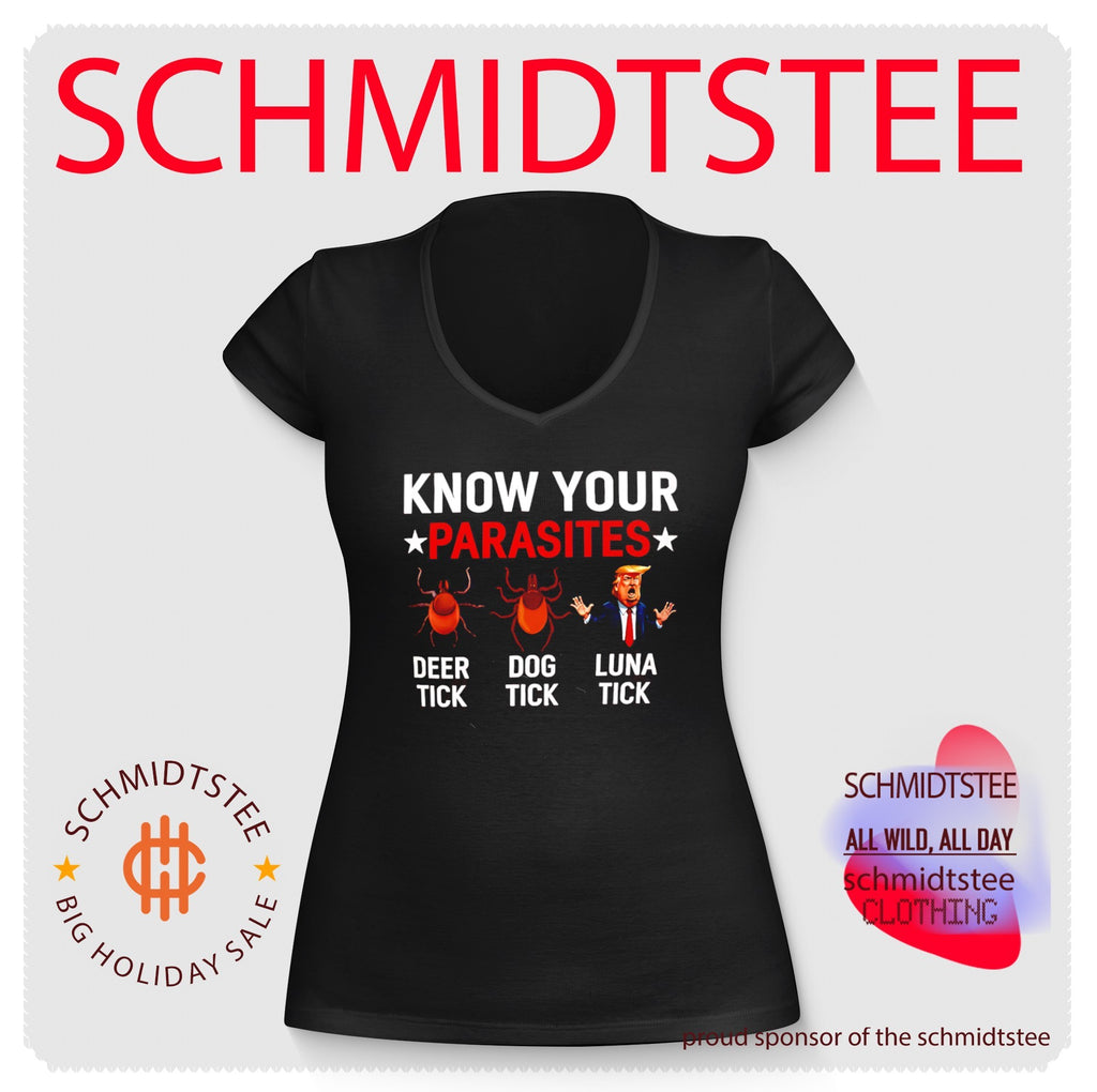 Know Your Parasites Deer Tick Dog Tick and Donald Trump Luna Tick shirt