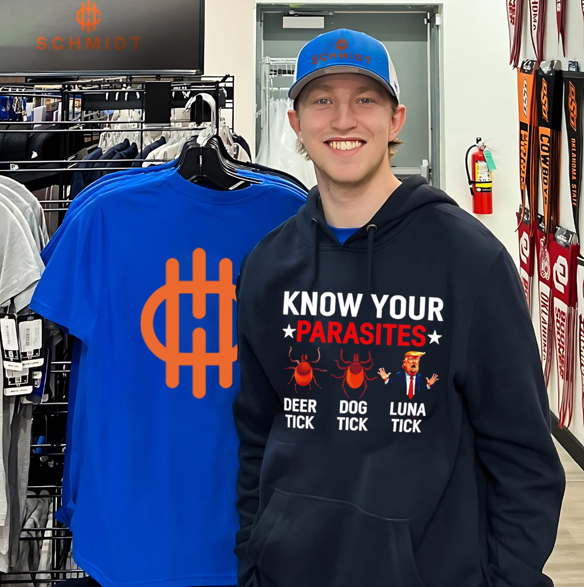 Know Your Parasites Deer Tick Dog Tick and Donald Trump Luna Tick shirt