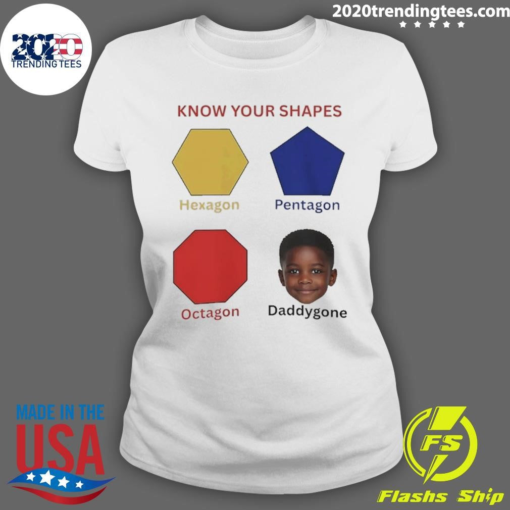Know Your Shapes Hexagon Pentagon Octagon Daddygone Shirt