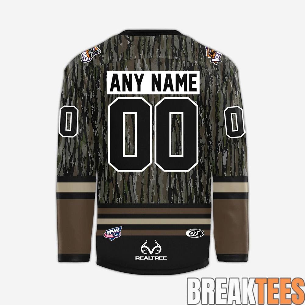 Knoxville Ice Bears 2026 New Realtree Custom Hockey Jersey