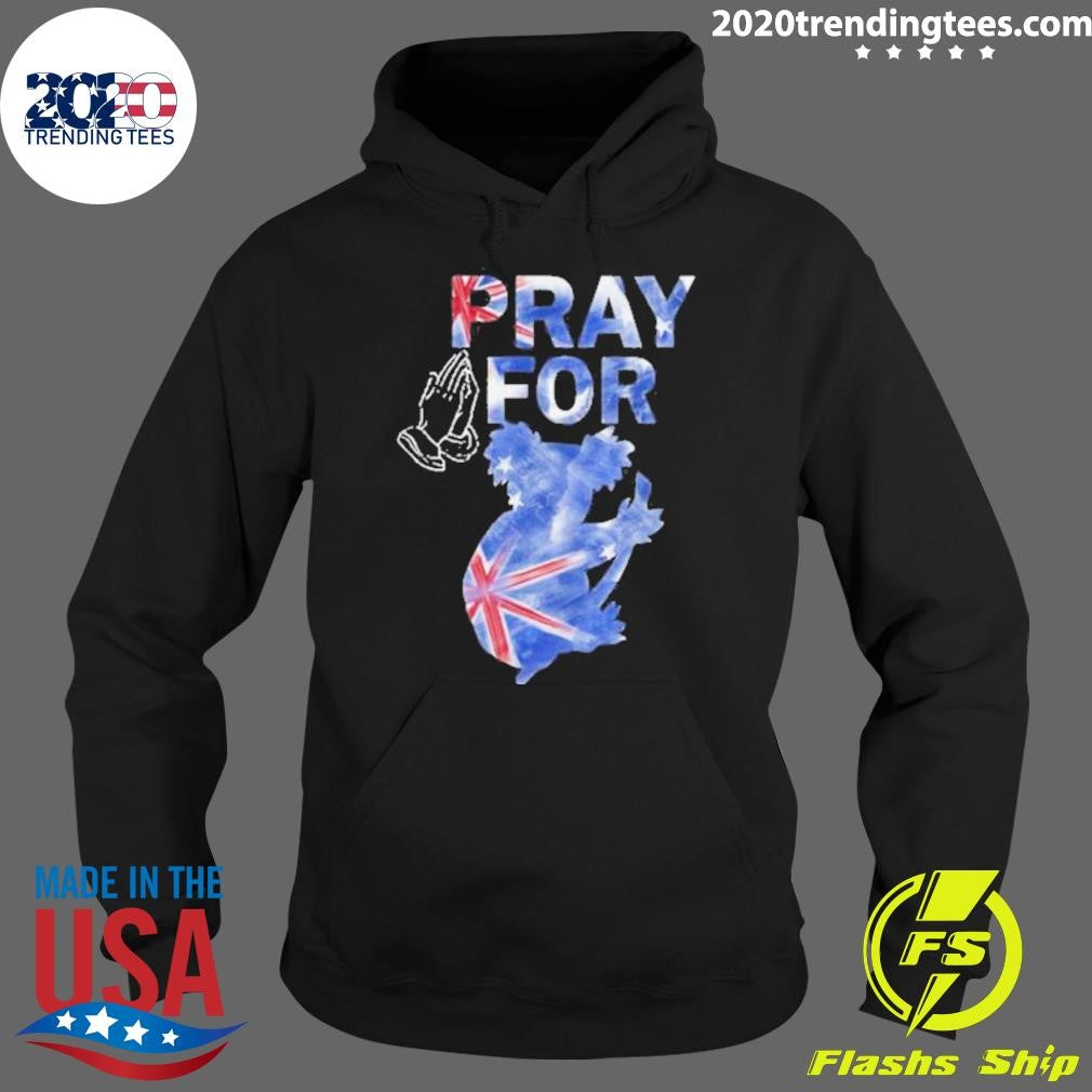 Koala Kangaroo Animal People Pray For Australia Shirt