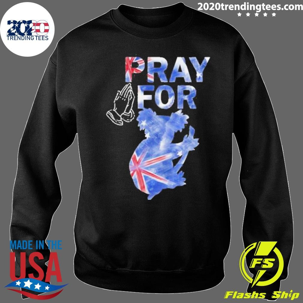 Koala Kangaroo Animal People Pray For Australia Shirt