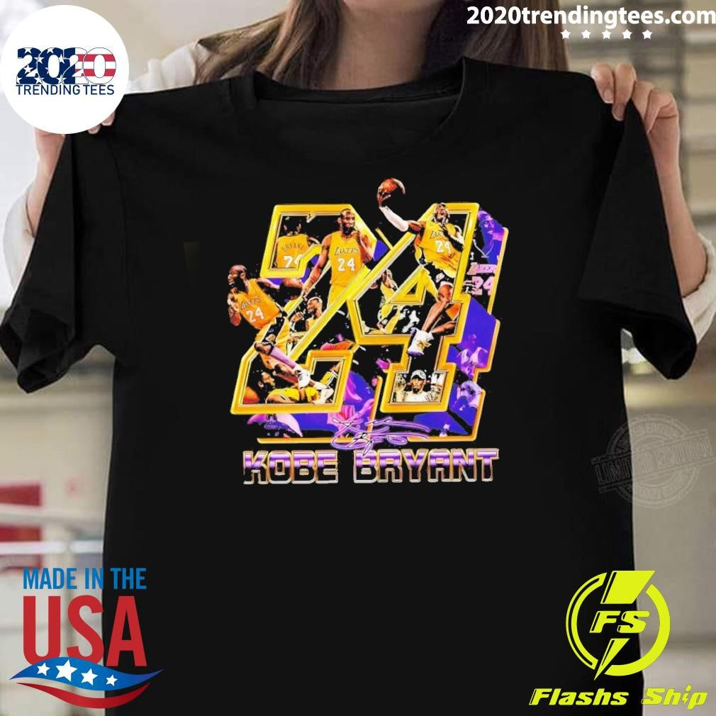 Kobe Bryant Los Angeles Lakers Basketball Legend Tribute Signature Shirt