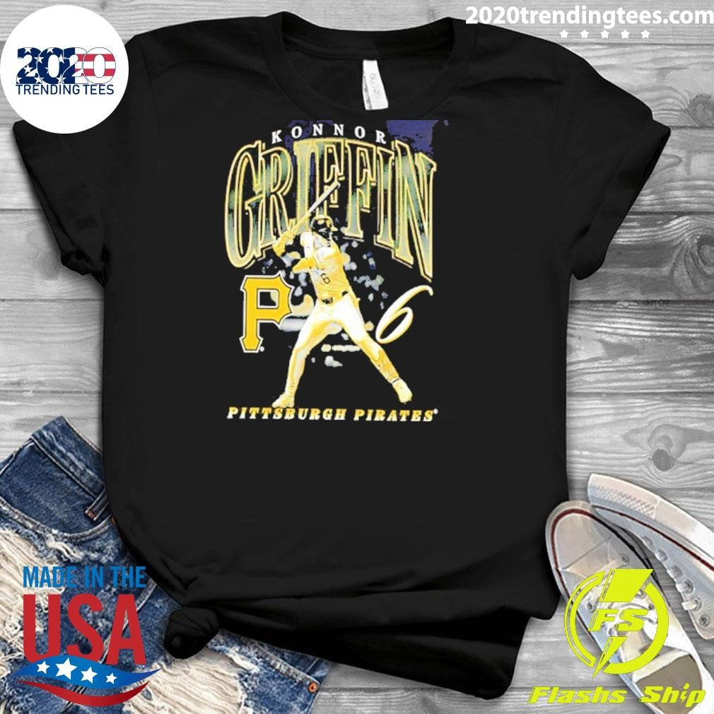 Konnor Griffin 6 Pittsburgh Pirates Baseball Swing Graphic Shirt