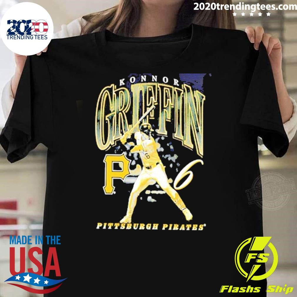 Konnor Griffin 6 Pittsburgh Pirates Baseball Swing Graphic Shirt