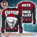 Kreator Hate Xmas Uber Alles Bravado Holiday Christmas Sweater Jumper