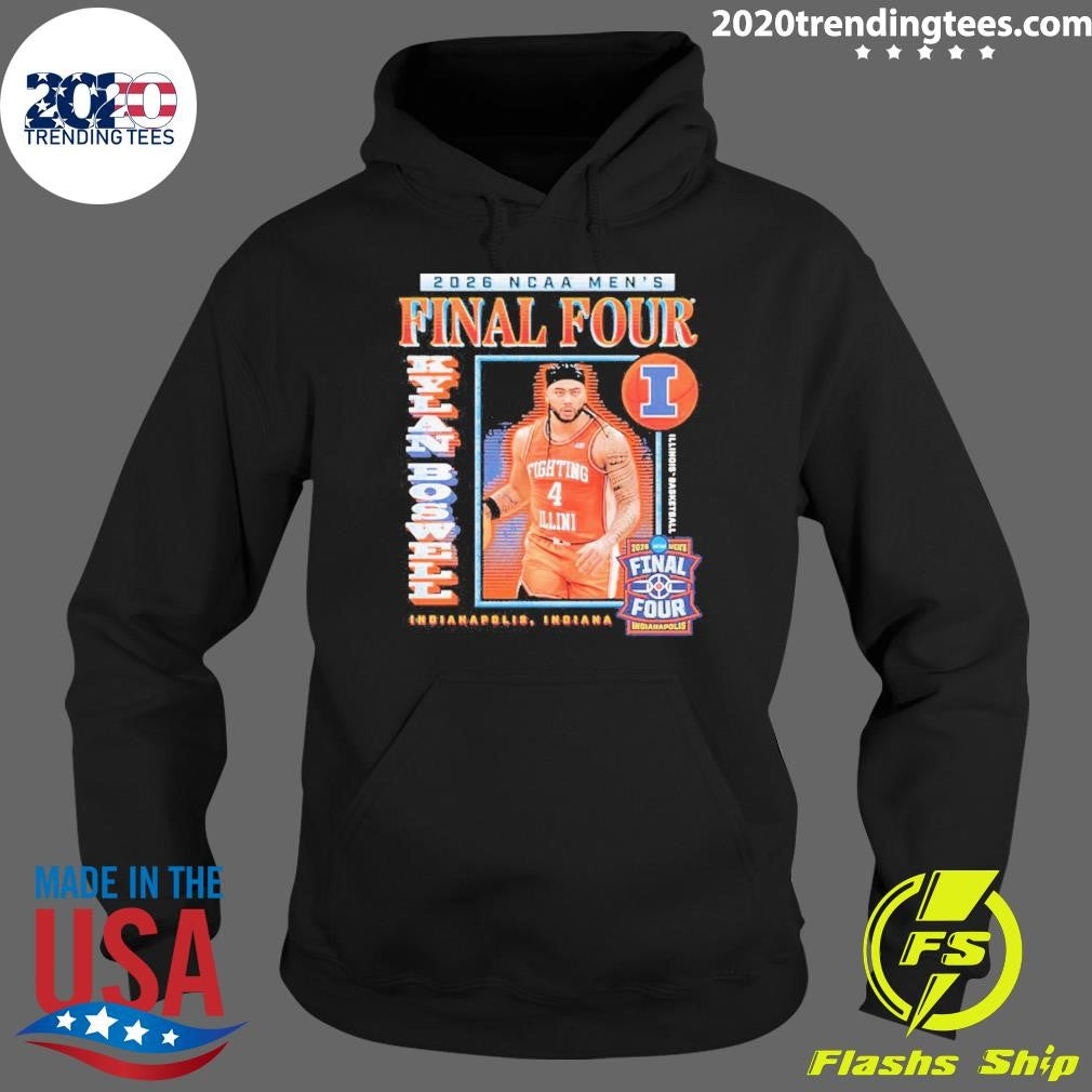 Kylan Boswell 2026 NCAA Final Four Illinois Fighting Illini Men’s Basketball Indianapolis Shirt