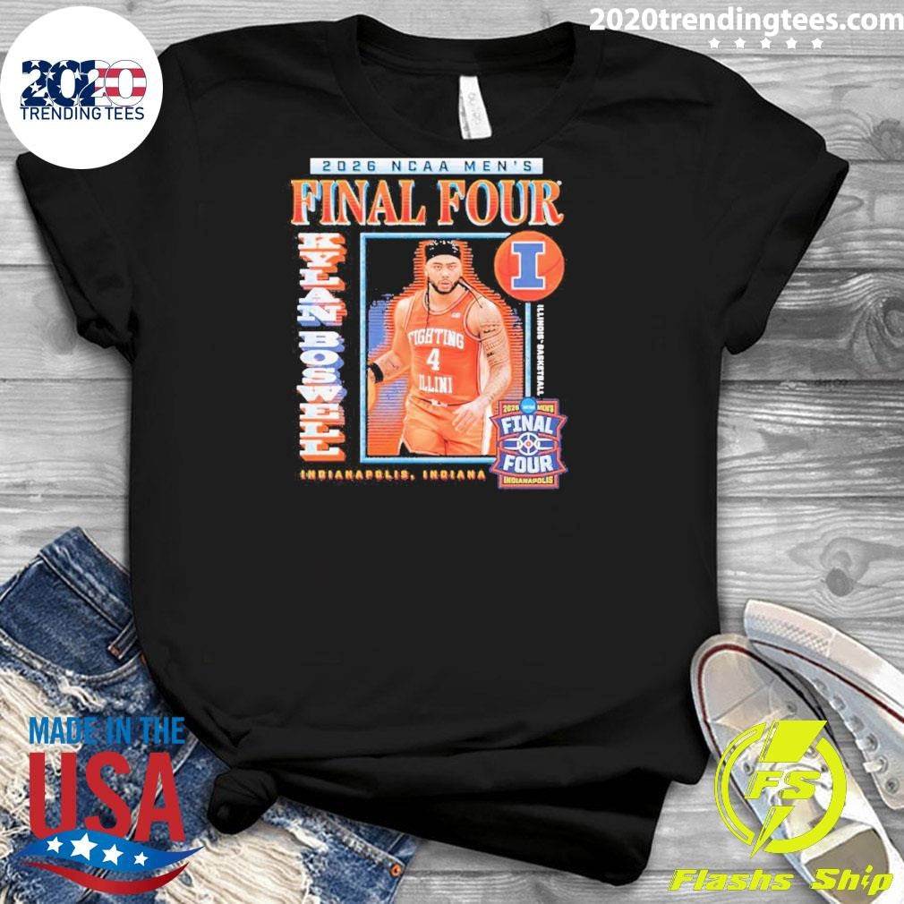 Kylan Boswell 2026 NCAA Final Four Illinois Fighting Illini Men’s Basketball Indianapolis Shirt